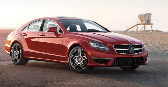 Mercedes cls550 red