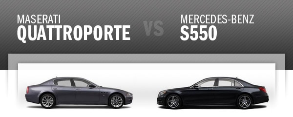 Maserati quattroporte vs mercedes s550 #1