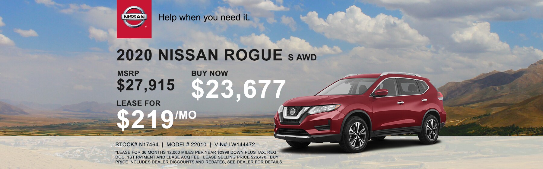 anchor-nissan-1800x560-july1-rogue (1).jpg 2020 Nissan Rogue S AWD lease for $219 per month