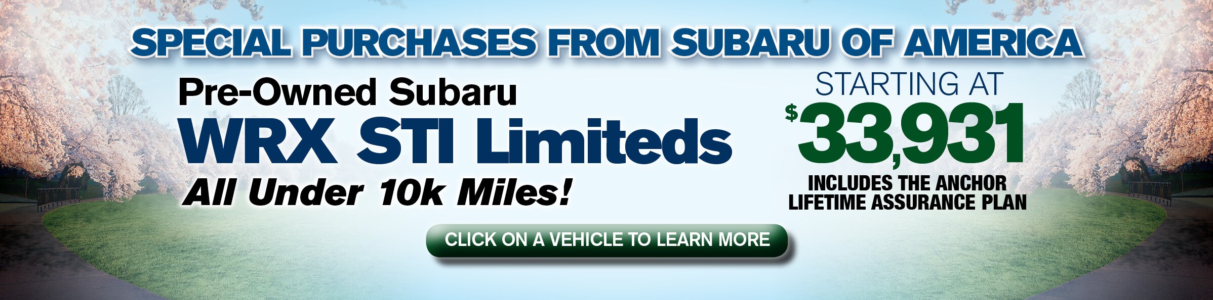 Anchor Subaru Pre-Owned Specials