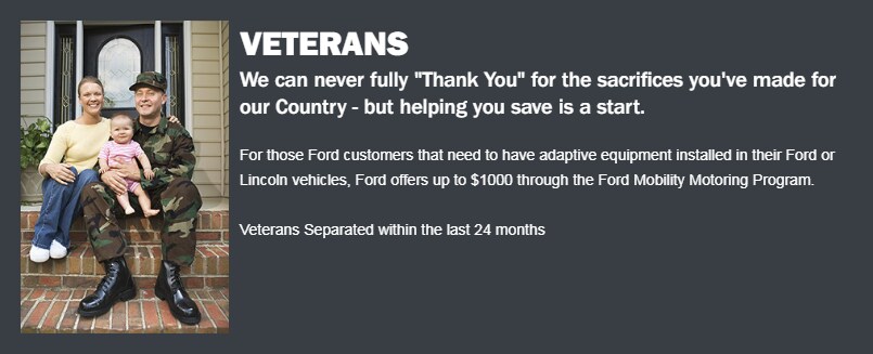 Ford Veterans Discount