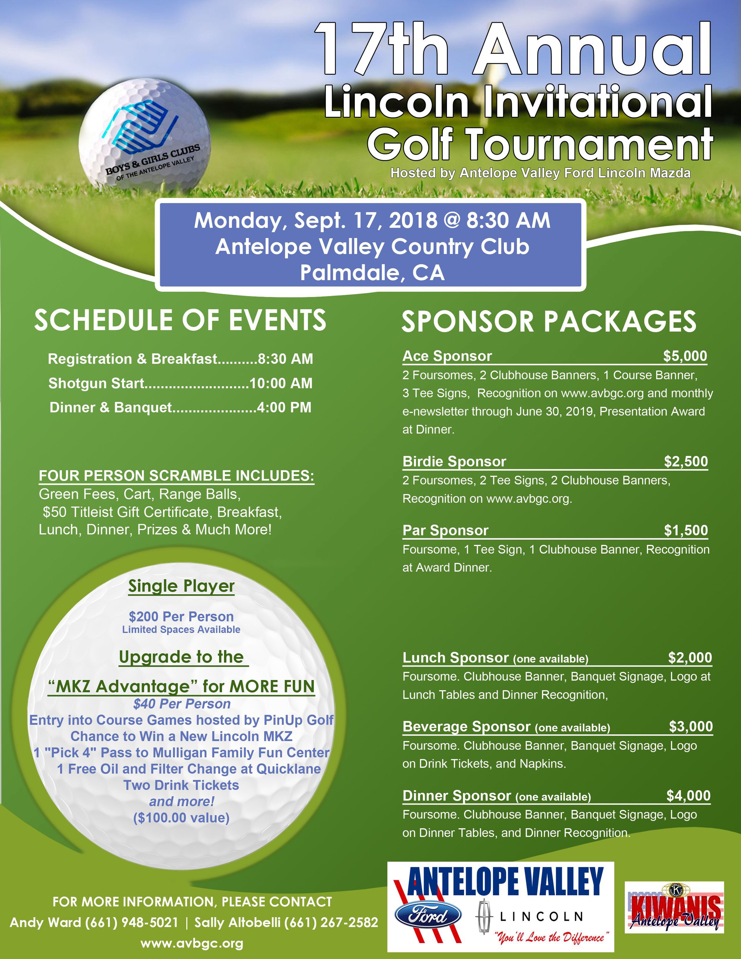AV-Lincoln-2018--17th-Golf-Player-Flyer.jpg Lincoln Invitational Golf Tournament benefiting the Antelope Valley Boys and Girls Club sponsored by Antelope Valley Lincoln