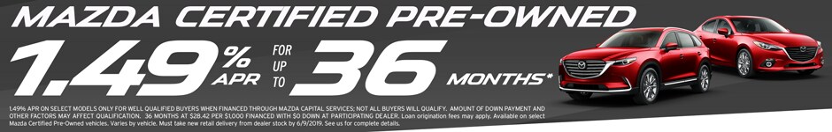 Culver-City-Mazda-VDP-VLP-Banners-052019-CPO.jpg Special APR offer on Certified Pre owned used vehicles at Antelope Valley Mazda near Los Angeles
