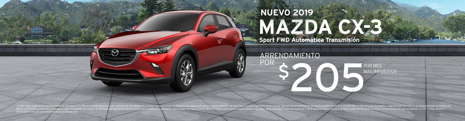 AV-Mazda-1920x500-Webslides-Spanish-CX-3.jpg Oferta especial de arrendamiento en un Mazda CX-3 2019 en Antelope Valley Mazda