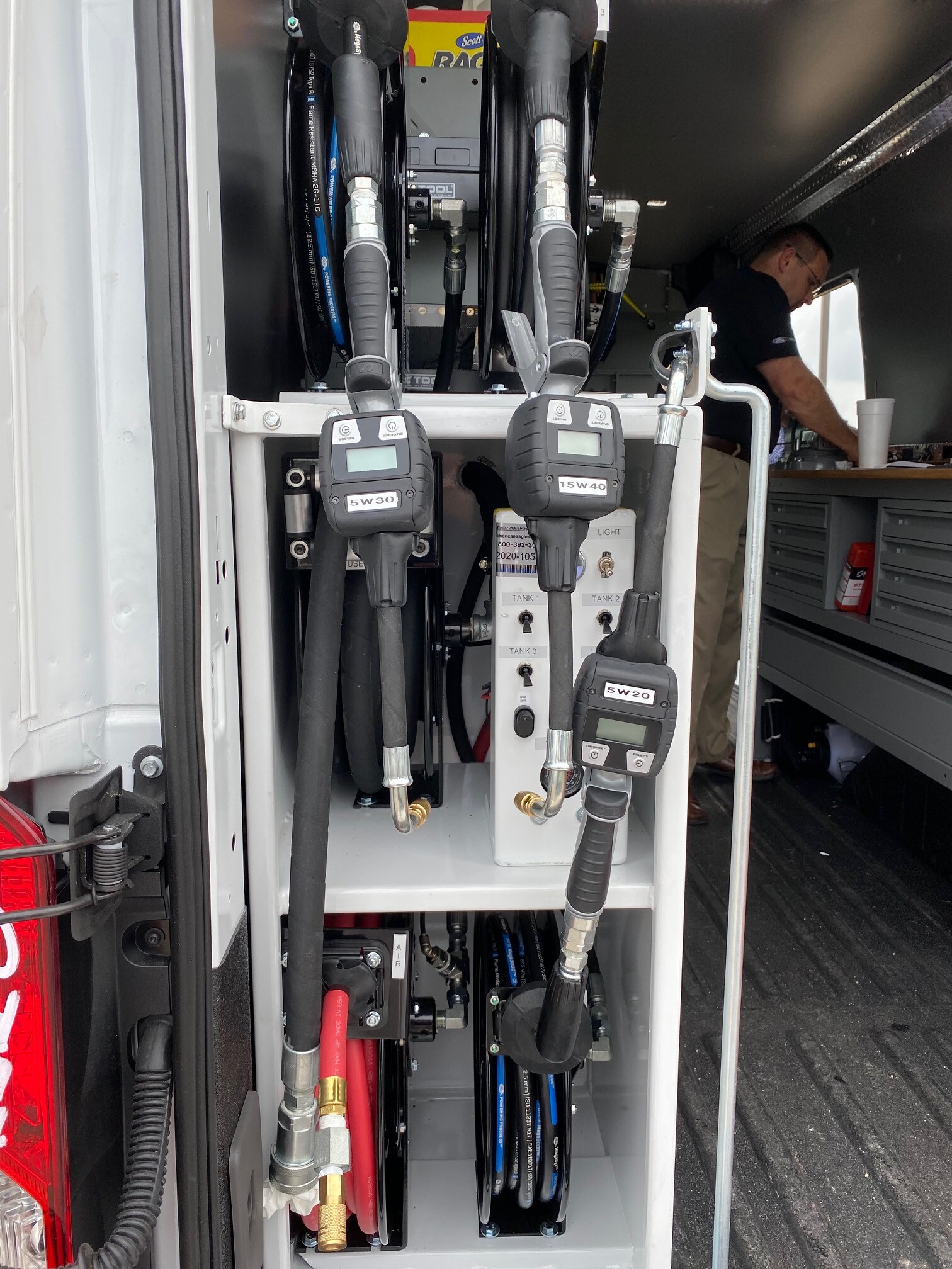 Inside our Mobile Service Van
