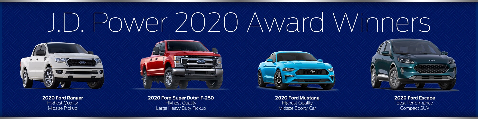 J.D. Power Ford award winners 2020
