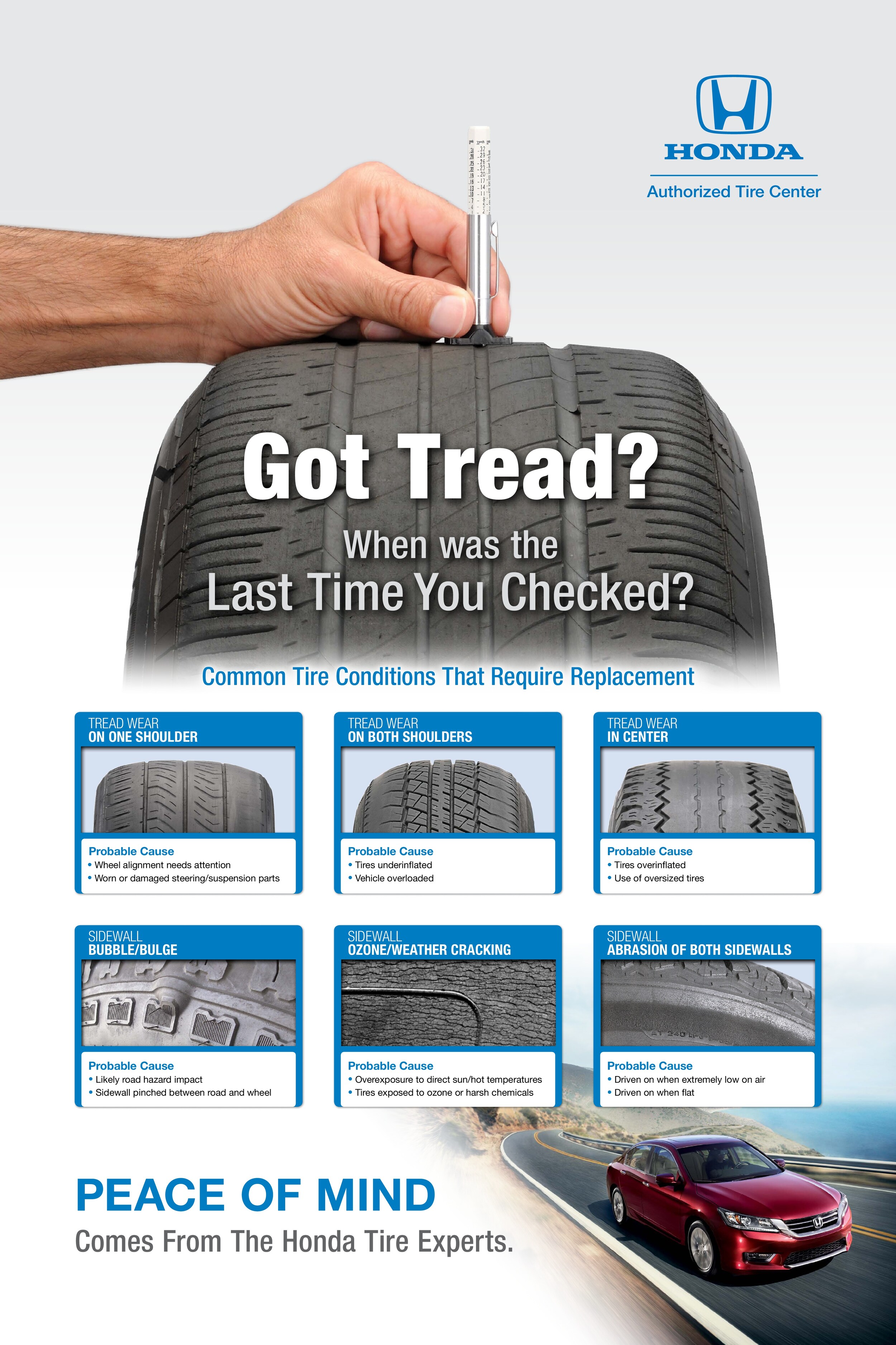 Tire Tread at Apple Honda