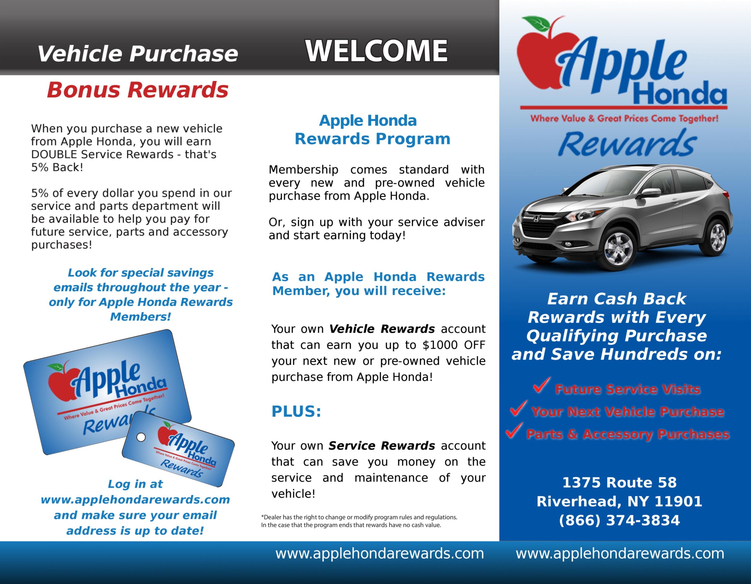Apple Honda Rewards Program