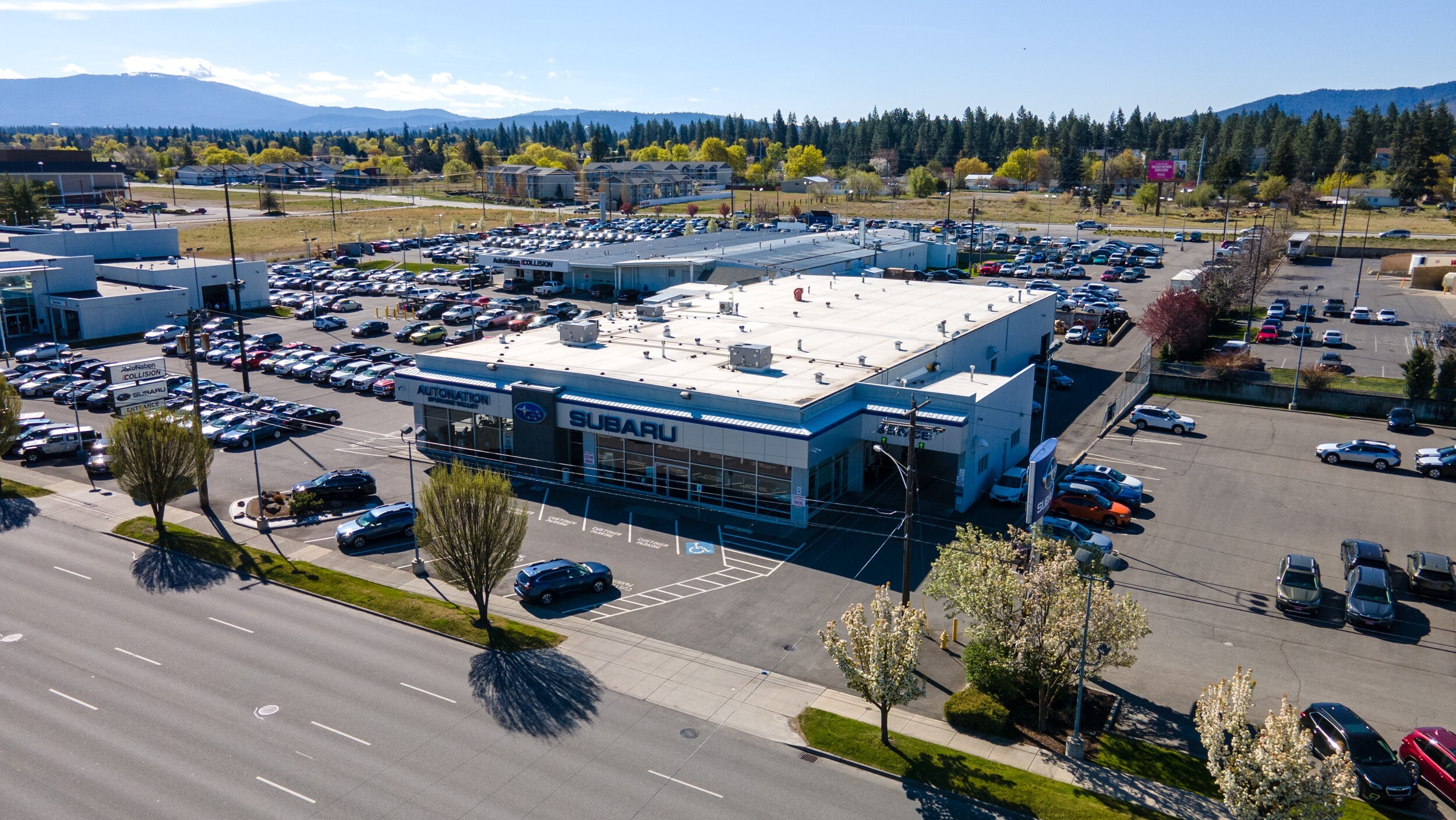 Find out hours & directions to AutoNation Subaru Spokane Valley Exterior view of AutoNation Subaru Spokane Valley