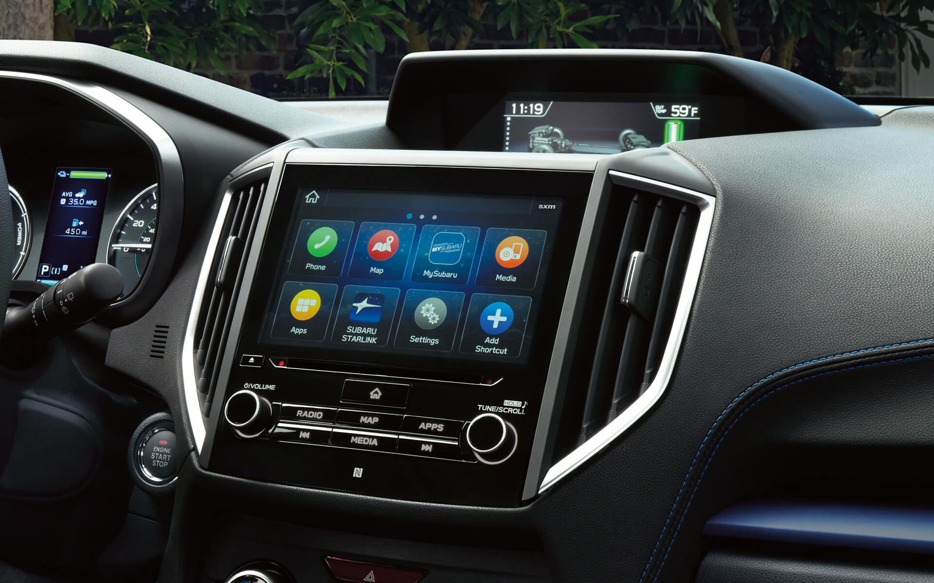 Subaru Crosstrek Hybrid infotainment system