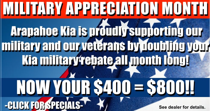 Military Rebate Arapahoe KIA Denver Greenwood village