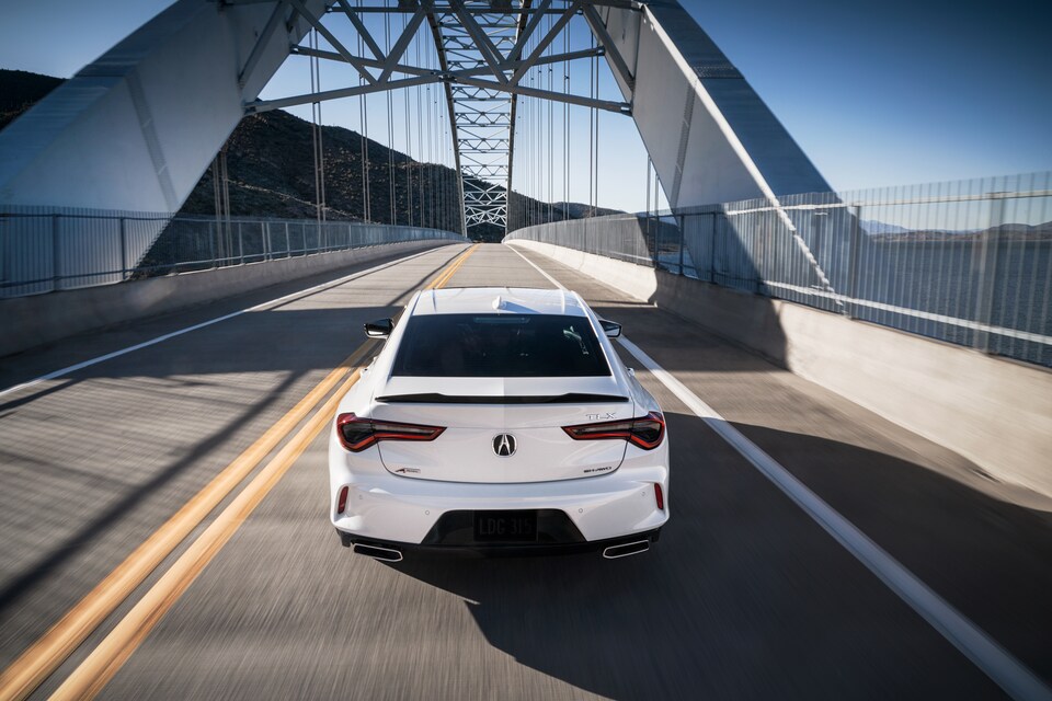 New Acura TLX sedan rear view