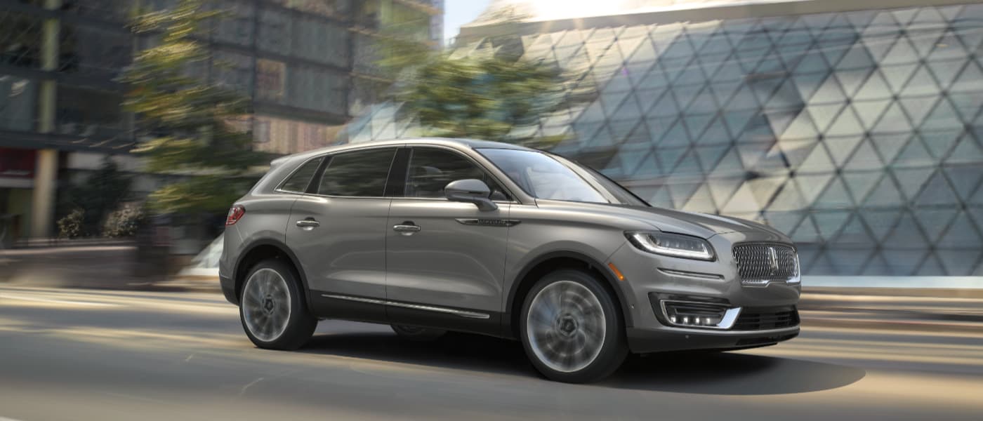 2020 Lincoln Nautilus driving in a city