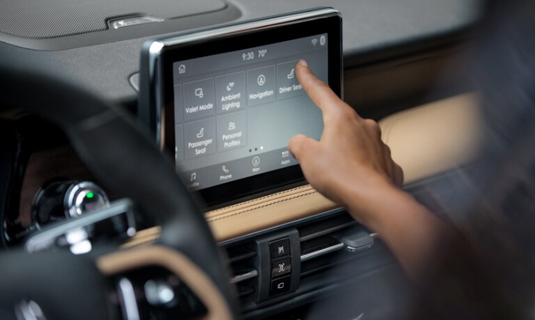 2020 Lincoln Corsair infotainement view
