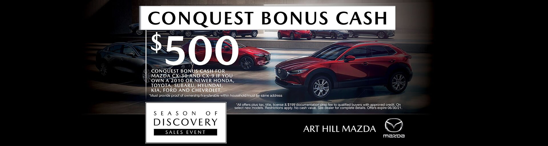 Conquest Bonus Cash