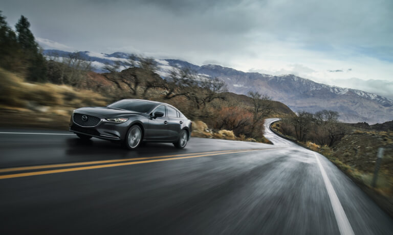 2021 Mazda6 Driving Down The Highway Front View