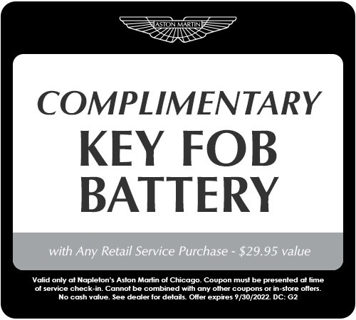 Complimentary Key Fob Battery Coupon