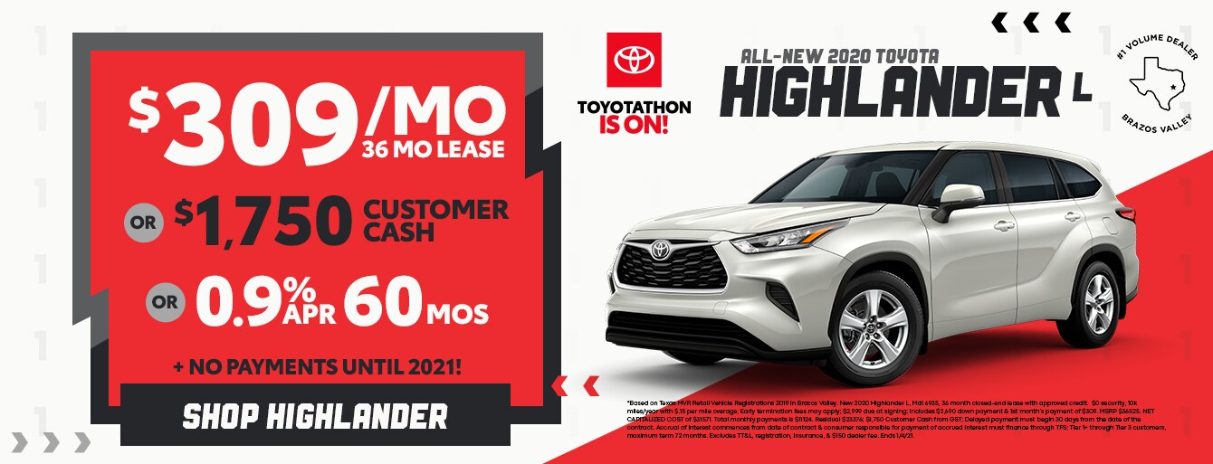 New 2020 Highlander Special