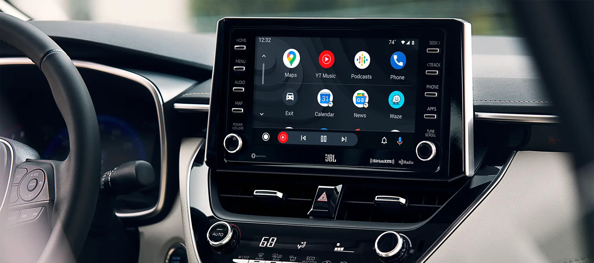 New 2021 Corolla dashboard at South Toyota