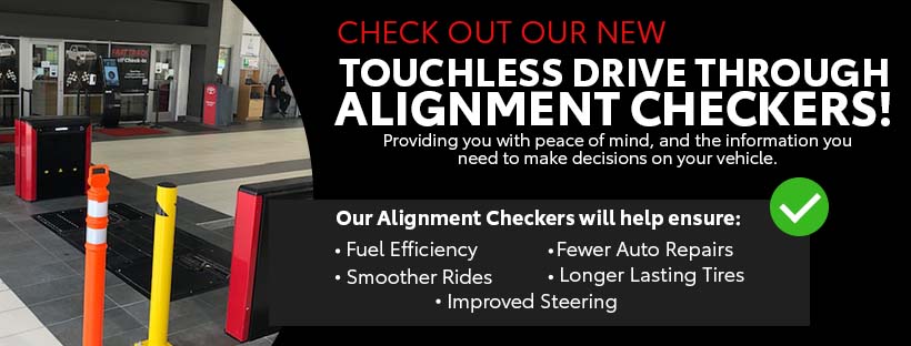 Touchless Drive Through Alignment Checkers at South Toyota!