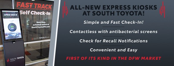 Fast Track Self Check-In Kiosks at South Toyota in Dallas, Texas!