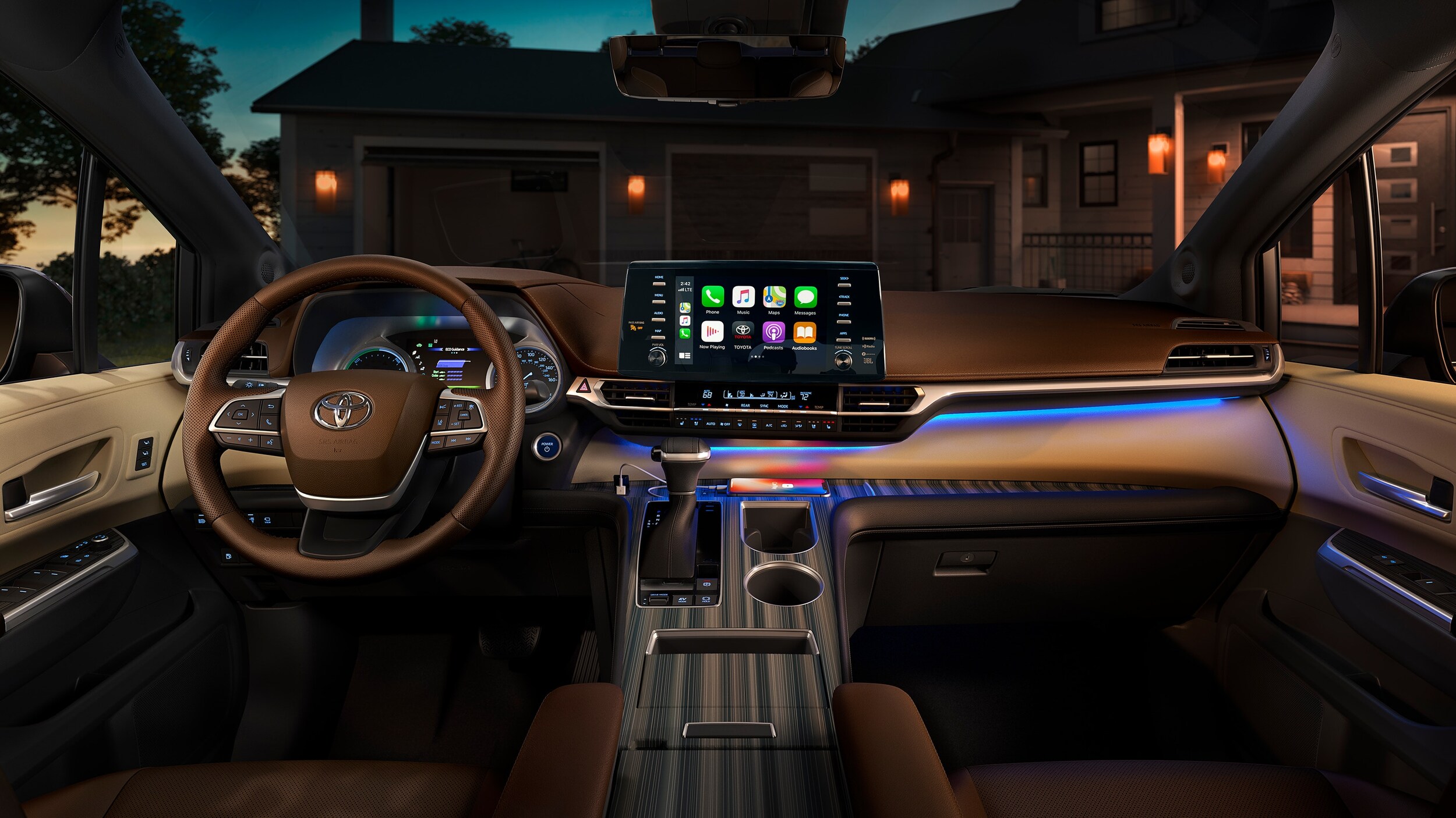 New 2021 Toyota Sienna Interior at South Toyota