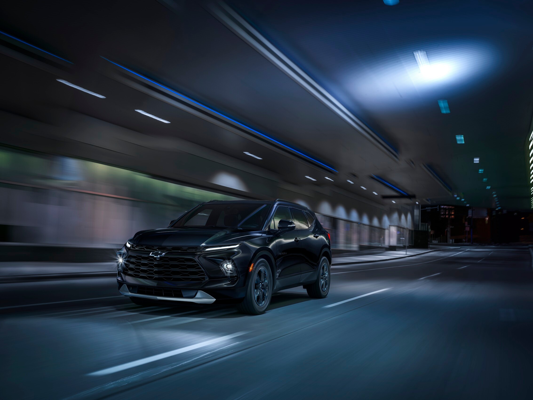 New Chevy Equinox Driving at Night