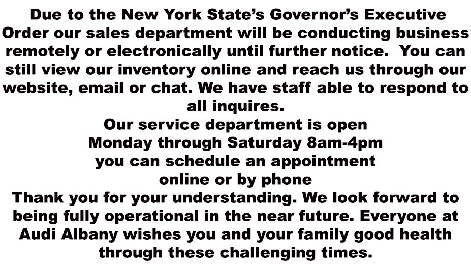 audi closed due to governer.jpg
