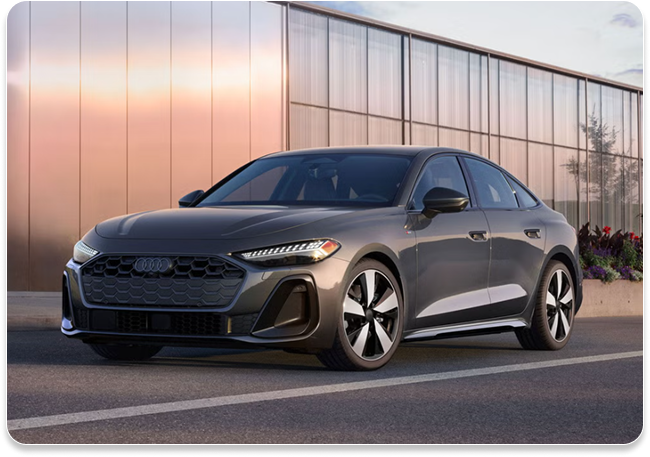 Audi A5 with S line black optic package exterior trim