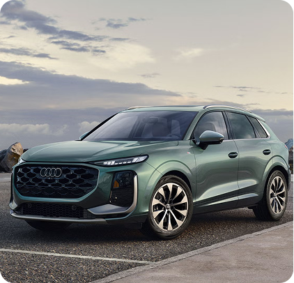 Audi A5 rear three-quarter view in nature setting