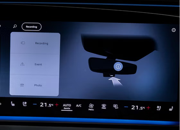 Audi A5 4K dashcam footage view