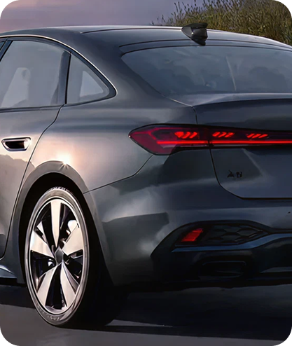 Audi A5 rear LED light strip detail