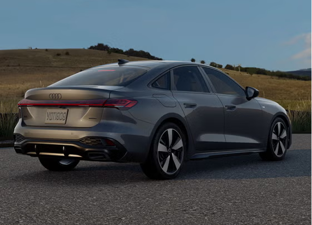 Audi A5 with S sport suspension lowered stance