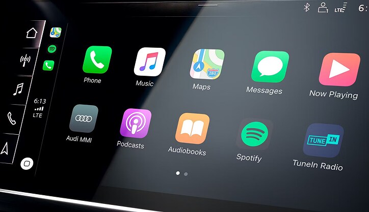 Audi smartphone interface