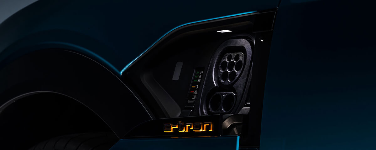 Audi e-tron charging port