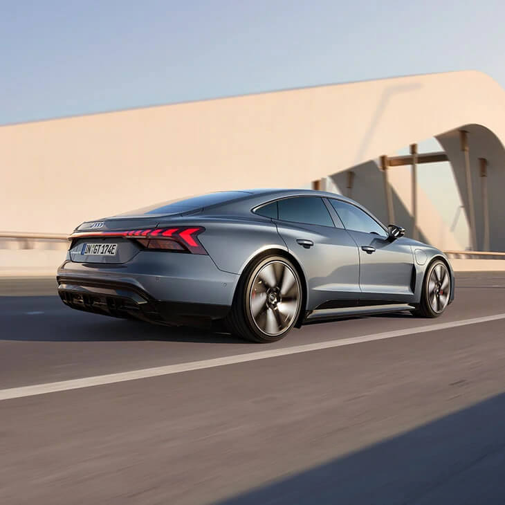 Audi e-tron GT rear 3 quarter view