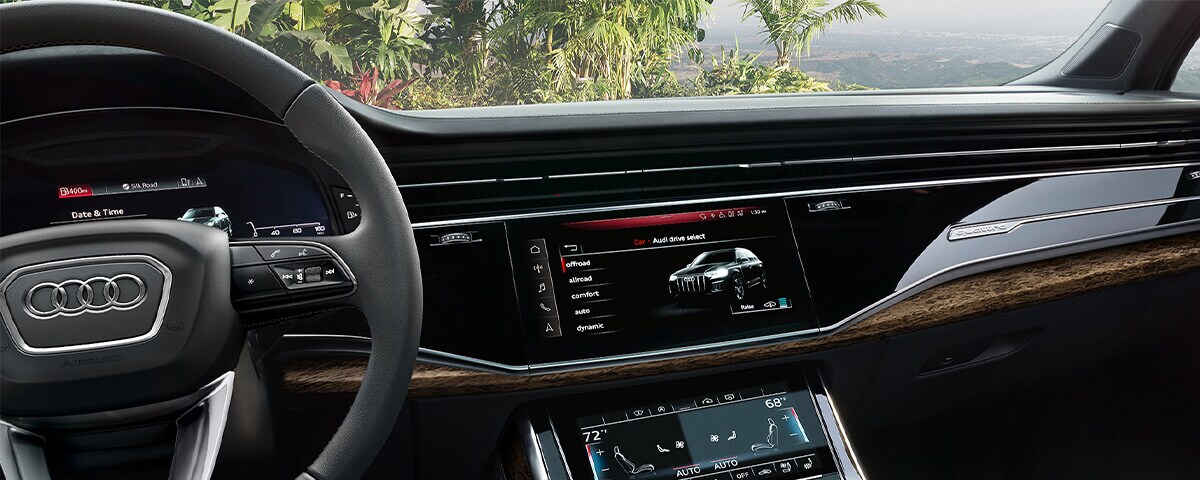 Audi Drive Select modes on the Audi MMI touchscreen