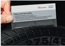 Audi Wear and Use Guide measuring tire tread life