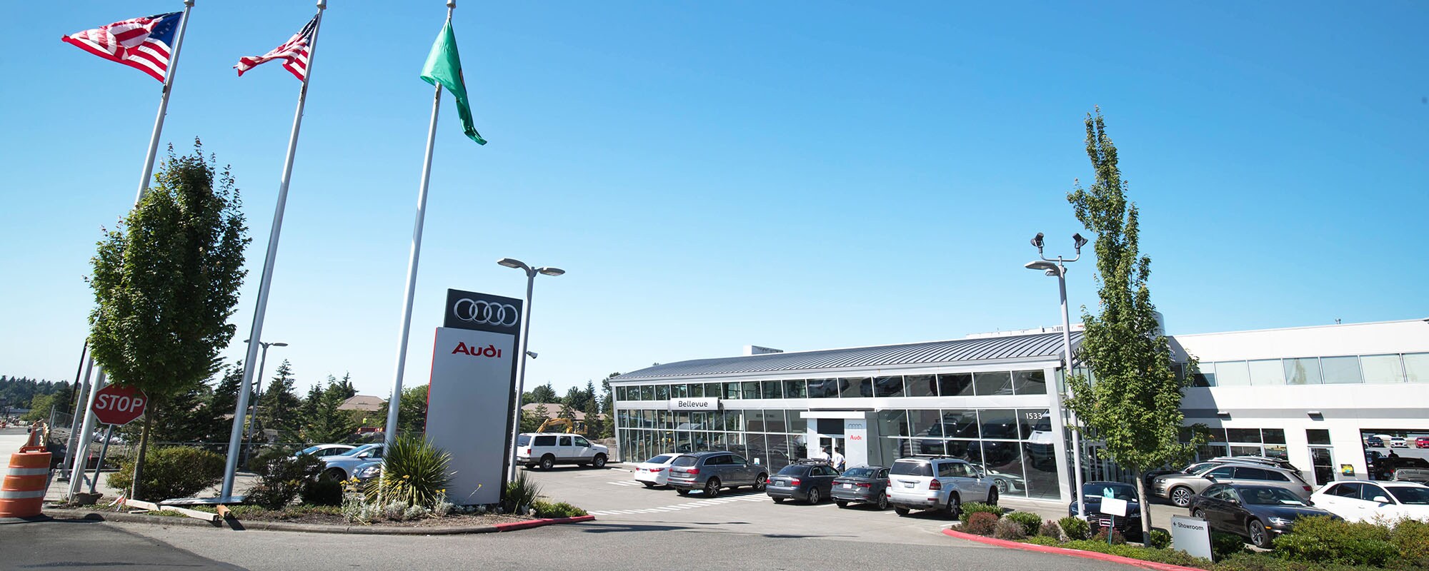 Audi Bellevue Outside view of Audi Bellevue