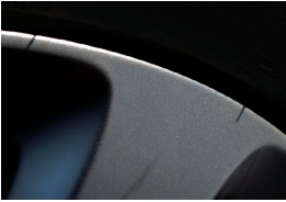 Edge of Audi wheel