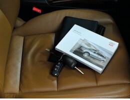Audi interior seat with all owner's manuals and keys