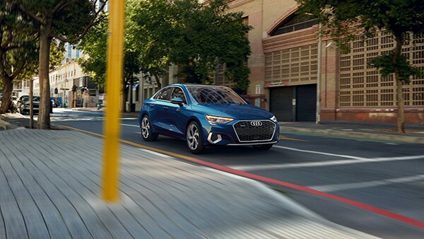 2022 Audi A3 featuring led headlights and dynamic turn signals