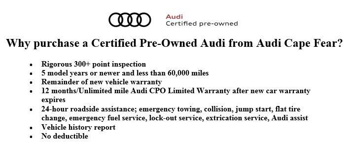 Audi CPO Program Audi CPO Program