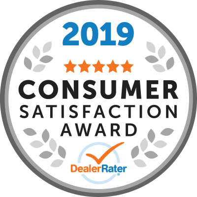 2019 Dealer Rater Consumer Satisfaction Award