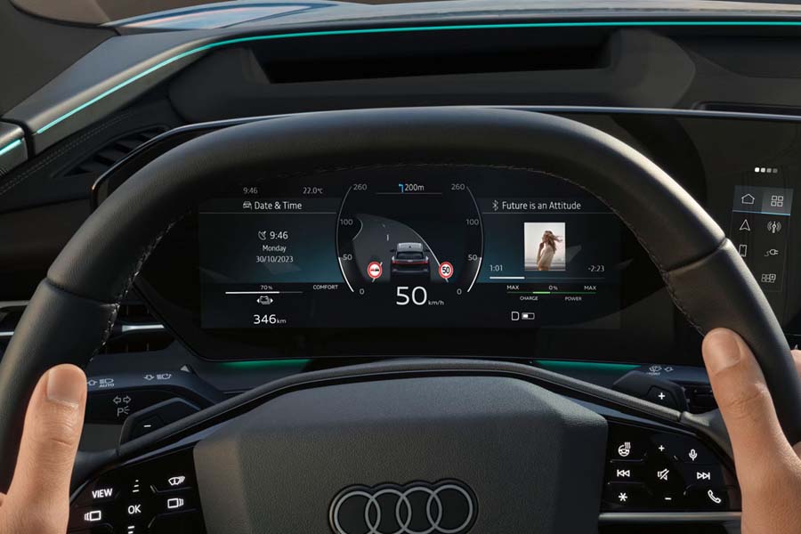 Audi wrap around cockpit