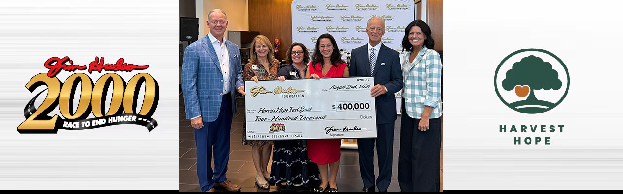Jim Hudson Charity check 2024