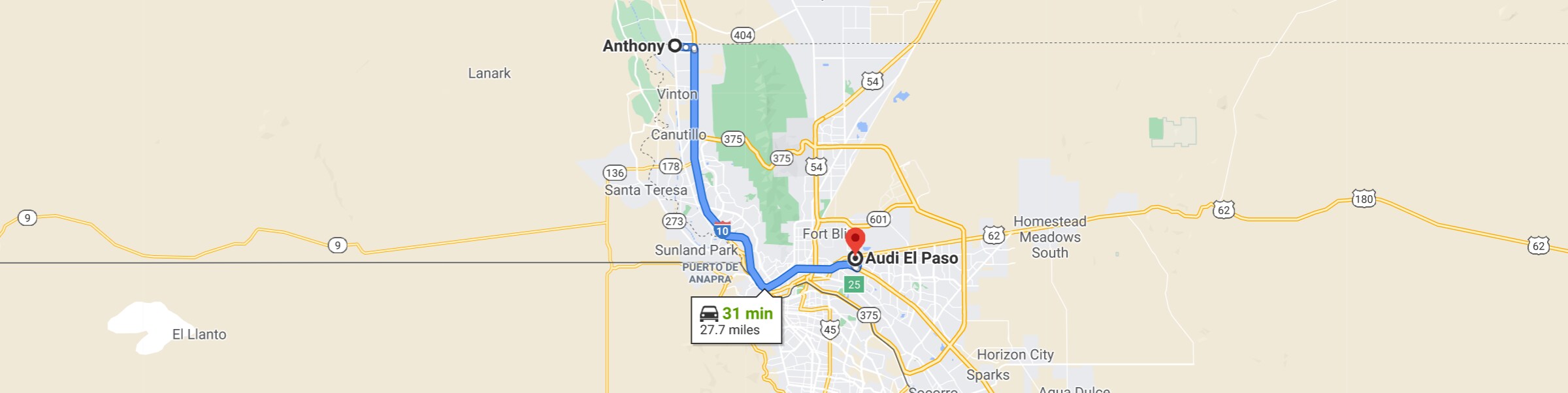 audi el paso anthony