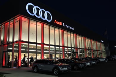 How do you find location information for an Audi dealership?