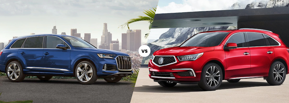 audi q7 vs acura 2020 mdx