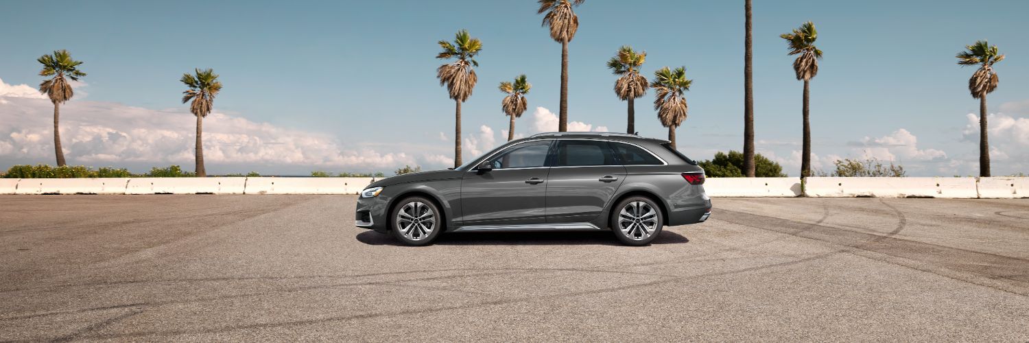 Audi A4 Audi A4 driving in a dry climate